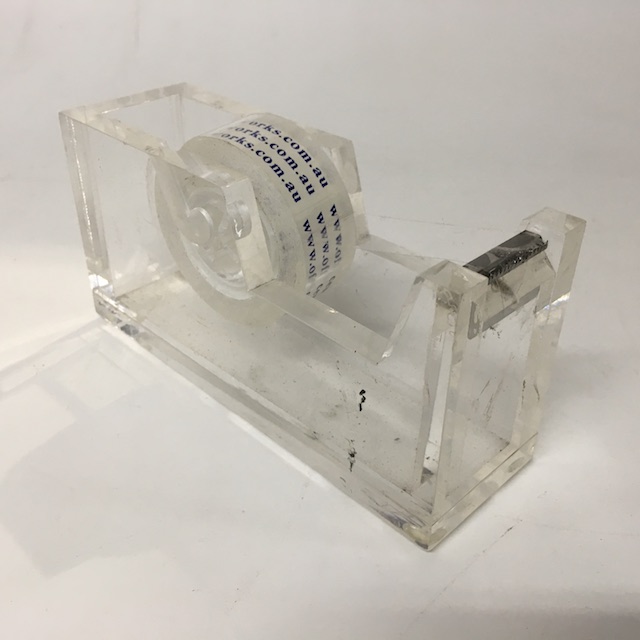 TAPE DISPENSER, Contemp Clear Acrylic